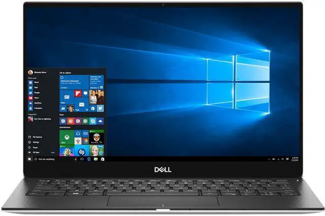 Main image of Dell XPS 13 9380 13.3" Full HD Notebook Computer, Intel Core i7-8565U 1.8GHz, 16GB RAM, 256GB SSD, Windows 10 Home, Platinum Silver with Carbon Fiber Black