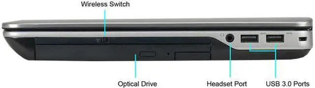 Alt view image 4 of 5 - DELL Grade B Laptop Latitude Intel Core i5-4310M 4GB Memory 128 GB SSD 14.0" Windows 10 Home 64-bit E6440