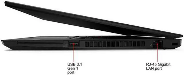 Alt view image 5 of 9 - Lenovo ThinkPad T495 20NJ0000US 14" Notebook - 1920 x 1080 - Ryzen 5 3500U - 8 GB RAM - 256 GB SSD - Glossy Black