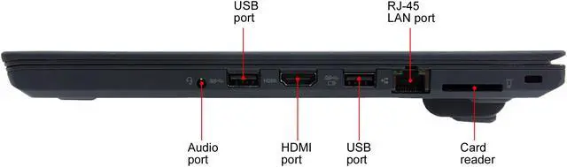 Alt view image 6 of 7 - Lenovo ThinkPad T470 Intel Core i5-6300U 2.4GHz, 16 GB 512GB SSD 14" Windows 10 Pro 64 Bit Grade A