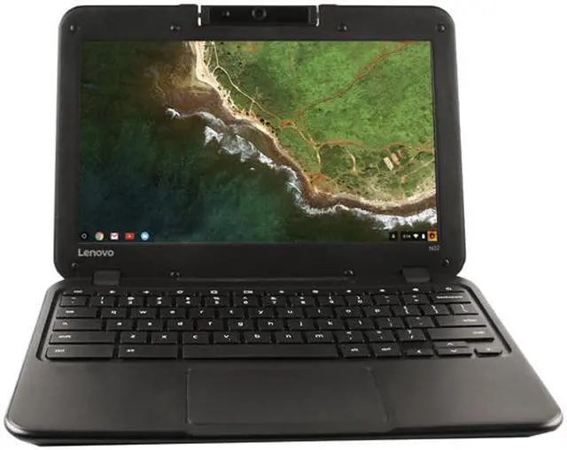 Alt view image 3 of 11 - Lenovo N22 Chromebook Intel Celeron N3050 (1.60 GHz) 4 GB Memory 16 GB eMMC 11.6" Chrome OS