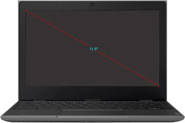 Alt view image 12 of 12 - Lenovo 100e Chromebook 2nd Gen 81QB000AUS Chromebook MTK MT8173C (2.1 GHz) 4 GB Memory 16 GB eMMC 11.6" Chrome OS