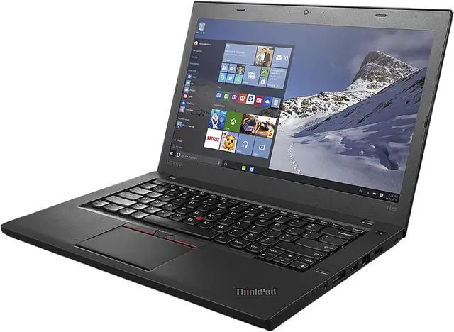Main image of Lenovo Grade A Laptop ThinkPad Intel Core i5-6300U 8GB Memory 256 GB SSD Intel HD Graphics 520 14.0" Non-Touch Screen Windows 10 Home 64-bit Multi-language T460