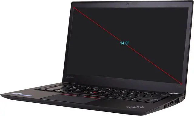 Alt view image 2 of 2 - Lenovo Grade B Laptop Intel Core i5-6200U 8GB Memory 128 GB SSD 14.0" Non-Touch Screen Windows 10 Home 64-bit T460S
