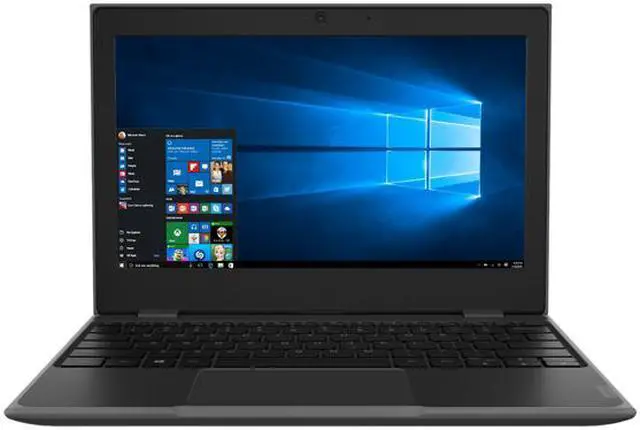 Alt view image 2 of 10 - Lenovo Laptop 100e 81CYX502US Intel Celeron N3350 (1.1 GHz) 4 GB LPDDR4 Memory 128 GB eMMC Intel HD Graphics 500 11.6" Windows 10 Pro 64-bit