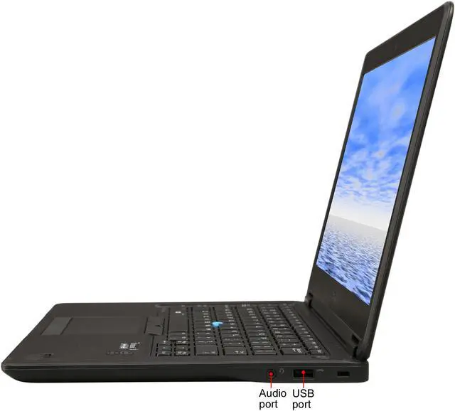 Alt view image 2 of 8 - DELL Grade B Laptop Intel Core i5-5300U 8GB Memory 256 GB SSD 14.0" Non-Touch Screen Windows 10 Pro 64-Bit E7450