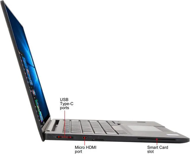 Alt view image 4 of 8 - DELL Laptop Latitude Intel Core m7-6Y75 16GB Memory 256 GB SSD Intel HD Graphics 515 13.3" Touch Screen Windows 10 Pro 7370 M7