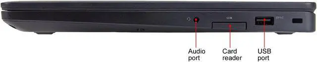 Alt view image 5 of 6 - DELL E5470 Laptop Intel Core i5 6300U (2.40 GHz) 8 GB Memory 128 SSD 14.0" Windows 10