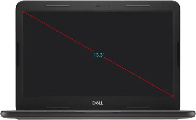 Alt view image 8 of 11 - Dell Latitude 3000 3300 13.3" LCD Notebook - Intel Core i3 i3-7020U 2.30 GHz - 4 GB DDR4 SDRAM - 128 GB SSD - Windows 10 Pro 64-bit (English/French/Spanish) - 1366 x 768 - Black