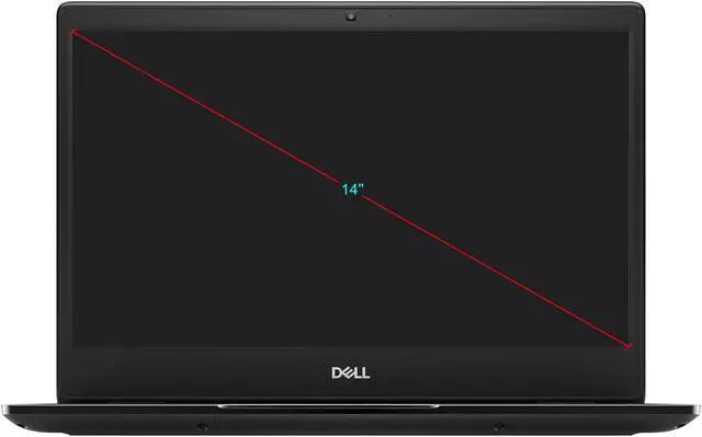 Alt view image 2 of 13 - DELL Laptop Latitude 3400 Intel Core i5-8265U 8GB Memory 256 GB SSD Intel UHD Graphics 620 14.0" Non-Touch Screen Windows 10 Pro 64-bit PT7PN