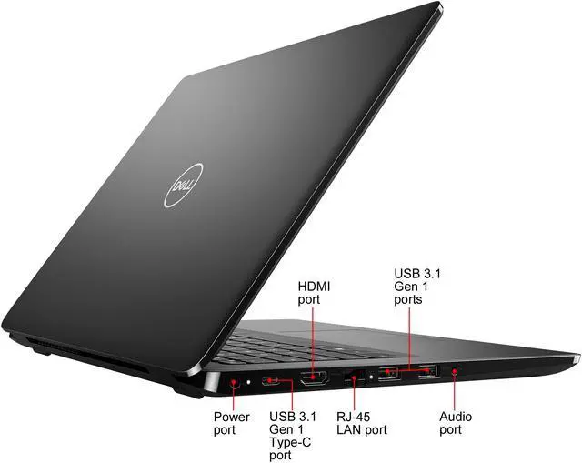Alt view image 4 of 13 - DELL Laptop Latitude 3400 Intel Core i5-8265U 8GB Memory 256 GB SSD Intel UHD Graphics 620 14.0" Non-Touch Screen Windows 10 Pro 64-bit PT7PN