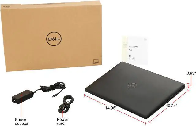 Alt view image 8 of 8 - DELL Laptop Vostro Intel Core i3-8145U 4GB Memory 128 GB SSD Intel UHD Graphics 620 15.6" Non-Touch Screen Windows 10 Pro 64-bit 6HD0T