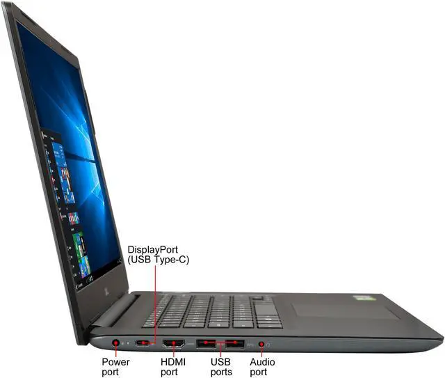 Alt view image 4 of 8 - DELL Laptop Vostro Intel Core i7-8565U 8GB Memory 256 GB SSD NVIDIA GeForce MX130 15.6" Non-Touch Screen Windows 10 Pro 64-bit 9PJCR