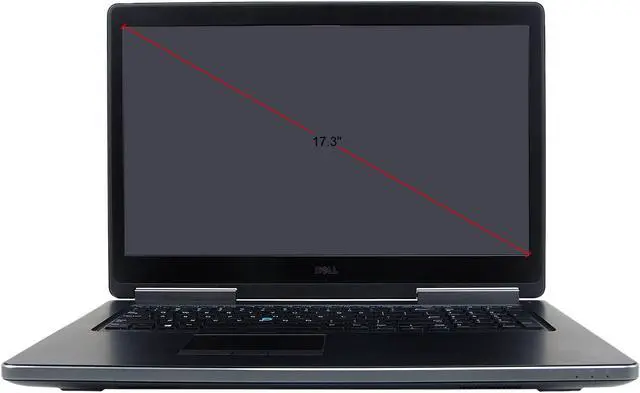 Alt view image 3 of 6 - DELL Grade B Laptop Intel Core i7-6820HQ 32GB Memory 512 GB SSD 17.3 Non-Touch Screen Windows 10 Precision 7710