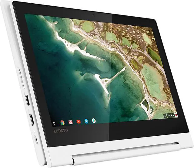 Alt view image 4 of 20 - Lenovo C330 Flip Chromebook MediaTek MTK MT8173C 2.10 GHz 4 GB Memory 64 GB eMMC PowerVR GX6250 11.6" Chrome OS Thin and Light Touchscreen Laptop 81HY0000US