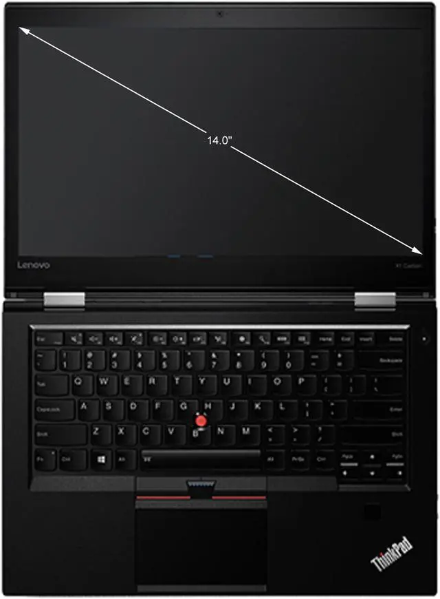 Alt view image 3 of 5 - Lenovo Grade A Laptop ThinkPad Intel Core i7-6600U 16GB Memory 256 GB SSD Intel HD Graphics 520 14.0" Non-Touch Screen Windows 10 Pro 64-Bit X1 Carbon (4th Gen)
