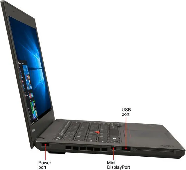 Alt view image 7 of 11 - Lenovo Grade B Laptop Intel Core i5-4300U 8GB Memory 128 GB SSD 14.0" Windows 10 Pro 64-bit T440