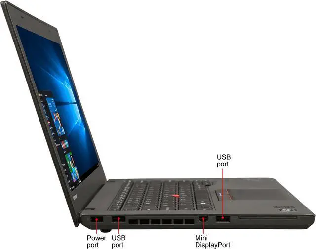 Alt view image 7 of 11 - Lenovo Grade B Laptop Lenovo T450 Intel Core i5-5300U 8GB Memory 240 GB SSD 14.0" Non-Touch Screen Windows 10 Pro 64-bit T450