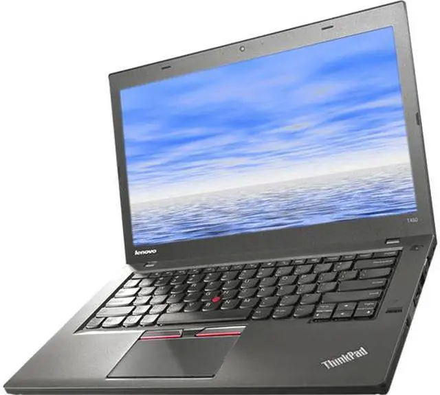 Main image of Lenovo Grade A Laptop ThinkPad Intel Core i5-5300U 8GB Memory 240 GB SSD Intel HD Graphics 5500 14.0" Non-Touch Screen Windows 10 Pro 64-bit T450