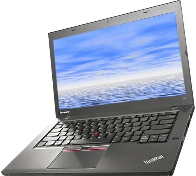 Main image of Lenovo Grade A Laptop ThinkPad Intel Core i5-5300U 8GB Memory 500GB HDD Intel HD Graphics 5500 14.0" Non-Touch Screen Windows 10 Pro 64-bit T450