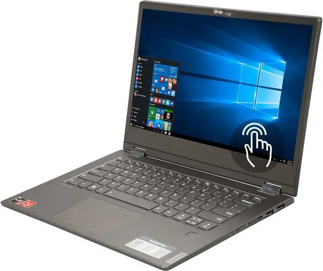 Alt view image 3 of 9 - Lenovo Flex-14API AMD Ryzen 7 3700U 8GB Memory 256 GB SSD AMD Radeon RX Vega 10 14.0" 10-point Multi-touch 1920 x 1080 Convertible 2-in-1 Laptop Windows 10 Home 64-bit 81SS0002US