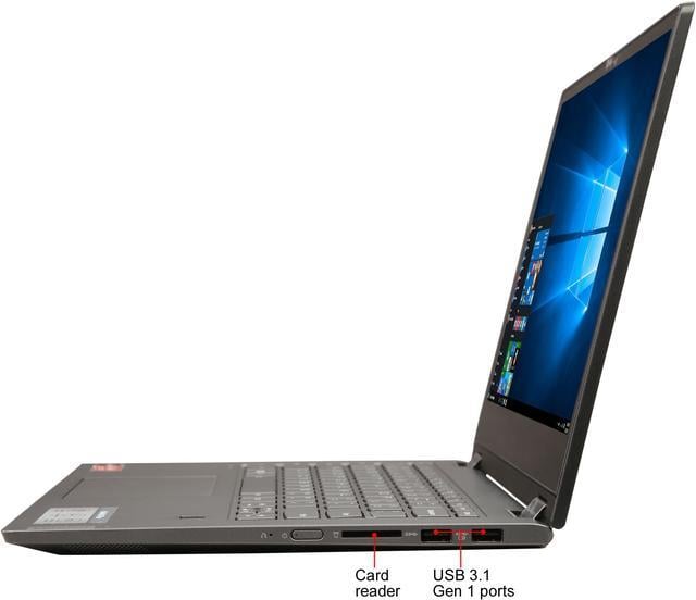 Alt view image 4 of 9 - Lenovo Flex-14API AMD Ryzen 7 3700U 8GB Memory 256 GB SSD AMD Radeon RX Vega 10 14.0" 10-point Multi-touch 1920 x 1080 Convertible 2-in-1 Laptop Windows 10 Home 64-bit 81SS0002US