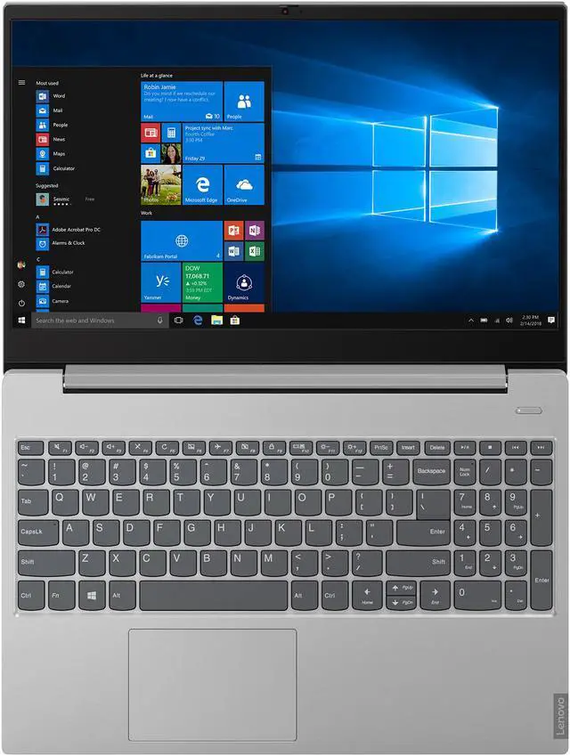 Alt view image 4 of 18 - Lenovo Laptop IdeaPad S340 Intel Core i5-8265U 8GB Memory 256 GB SSD Intel UHD Graphics 620 15.6" Touch Screen Windows 10 Home 64-bit 81QF0001US