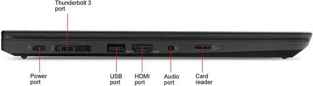 Alt view image 6 of 14 - Lenovo Laptop ThinkPad T490 Intel Core i5-8265U 8GB Memory 256 GB PCIe SSD Intel UHD Graphics 14.0" Non-Touch Screen Windows 10 Pro 64-bit 20N20008US