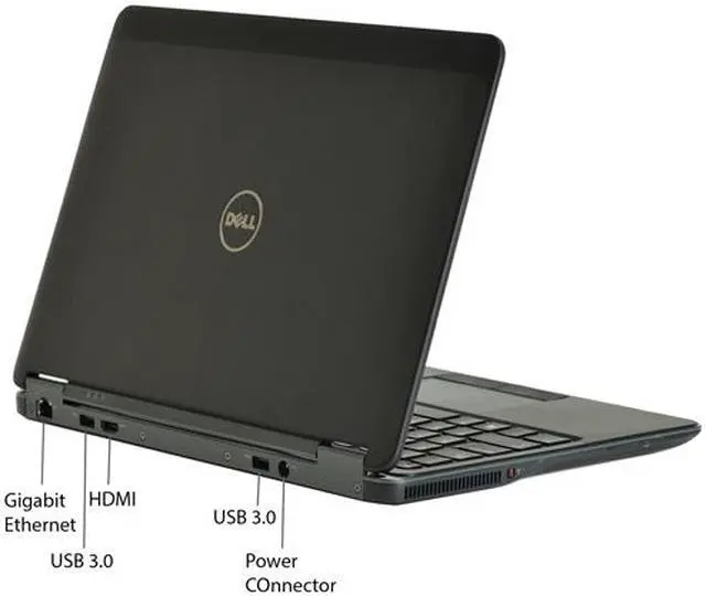 Alt view image 4 of 4 - DELL Grade A Laptop E7240 Intel Core i5 4th Gen 4300U (1.90 GHz) 8 GB Memory 128 GB SSD 12.5" Windows 10 Pro 64-Bit