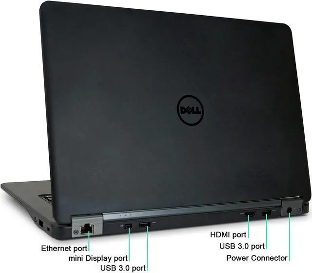 Alt view image 5 of 5 - DELL Latitude E7450 Laptop Intel Core i7 5th Gen 5600U (2.60 GHz) 16 GB Memory 256 GB SSD Intel HD Graphics 5500 14.0" Windows 10 Pro 64-bit Grade A