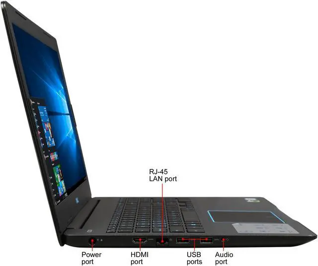 Alt view image 4 of 8 - DELL G3579-5965BLK 15.6" FHD IPS GTX 1050 4 GB VRAM i5-8300H 8 GB Memory 256 GB SSD Windows 10 Home Gaming Laptop