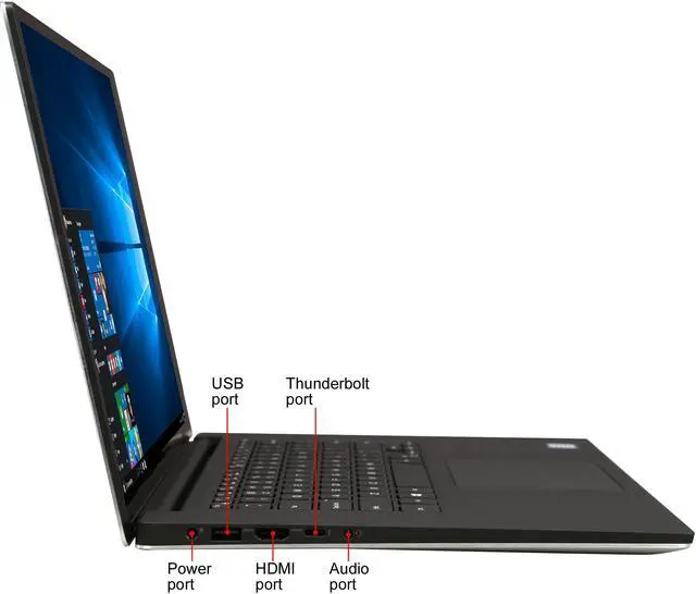 Alt view image 4 of 8 - DELL Laptop XPS 15-9570 Intel Core i5-8300H 8GB Memory 256 GB M.2 PCIe SSD GeForce GTX 1050 15.6" 4K / UHD Touch Screen Windows 10 Home 64-Bit XPS9570-5804SLV