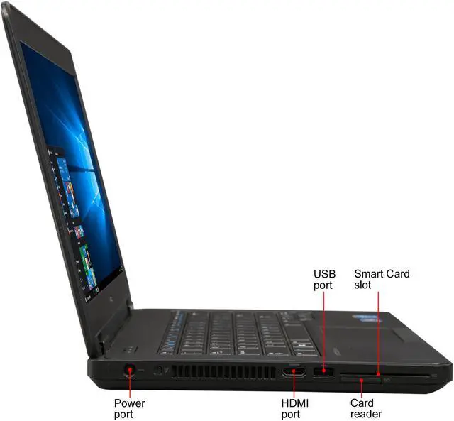 Alt view image 4 of 8 - DELL Grade B Laptop Intel Core i5-4300U 8GB Memory 128 GB SSD 14.0" Windows 10 Pro 64-Bit E5440