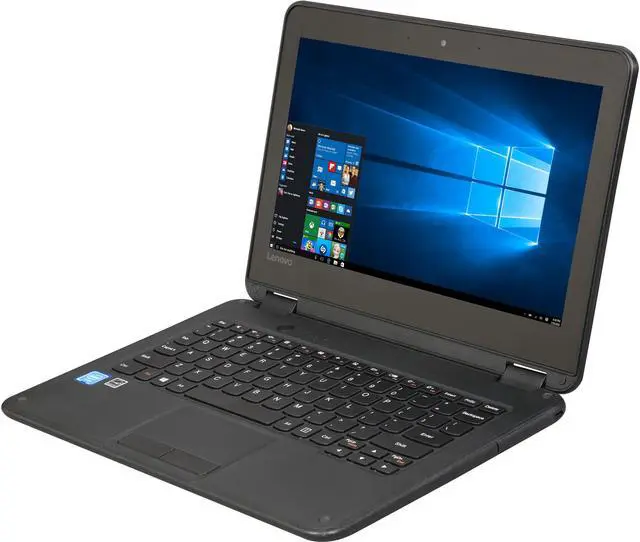 Alt view image 3 of 10 - Lenovo Laptop Intel Celeron N3060 4GB Memory 32 GB eMMC SSD Intel HD Graphics 400 11.6" Windows 10 Pro 64-Bit N23 (80UR001FUS) - OEM