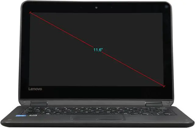 Alt view image 7 of 10 - Lenovo Laptop Intel Celeron N3060 4GB Memory 32 GB eMMC SSD Intel HD Graphics 400 11.6" Windows 10 Pro 64-Bit N23 (80UR001FUS) - OEM