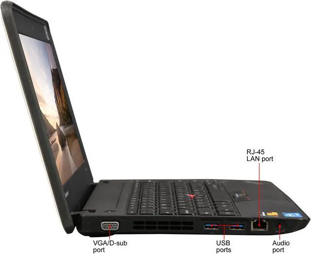 Alt view image 4 of 8 - Lenovo ThinkPad Grade C Chromebook Intel Celeron 1007U 4GB Memory 16 GB SSD 11.6" Non-Touch Screen Chrome OS X131e