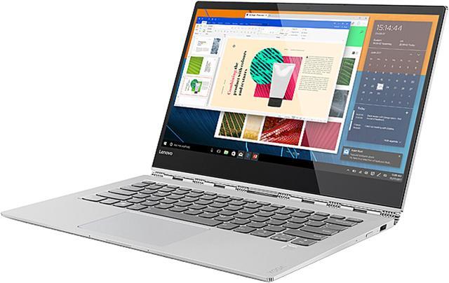 Main image of Lenovo Yoga 920 (80Y70010US) Intel Core i7 8th Gen 8550U (1.80 GHz) 16 GB Memory 512 GB PCIe SSD Intel UHD Graphics 620 13.9" Touchscreen 3840 x 2160 Convertible 2-in-1 Laptop Windows 10 Home 64-Bit