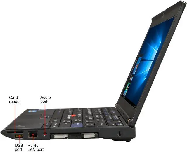 Alt view image 2 of 8 - Lenovo ThinkPad 12.5" Intel Core i5-2520M 4GB Memory Windows 10 Pro 64-Bit