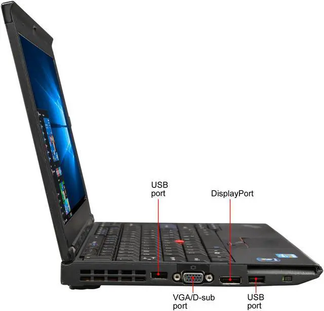 Alt view image 4 of 8 - Lenovo ThinkPad 12.5" Intel Core i5-2520M 4GB Memory Windows 10 Pro 64-Bit