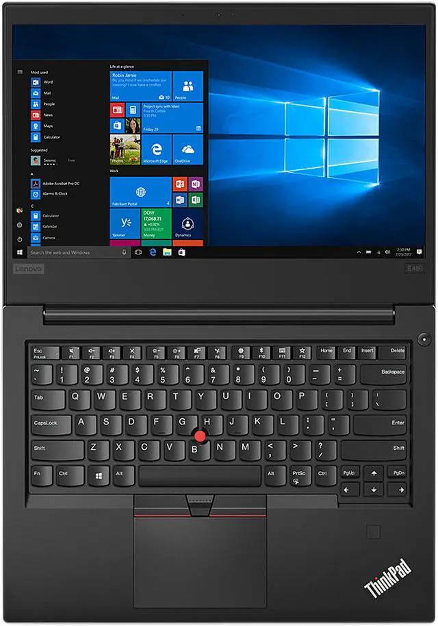 Alt view image 5 of 14 - Lenovo Laptop ThinkPad Intel Core i5-8250U 8GB Memory 256 GB SSD Intel UHD Graphics 620 14.0" Non-Touch Screen Windows 10 Pro 64-Bit E480 (20KN003XUS)