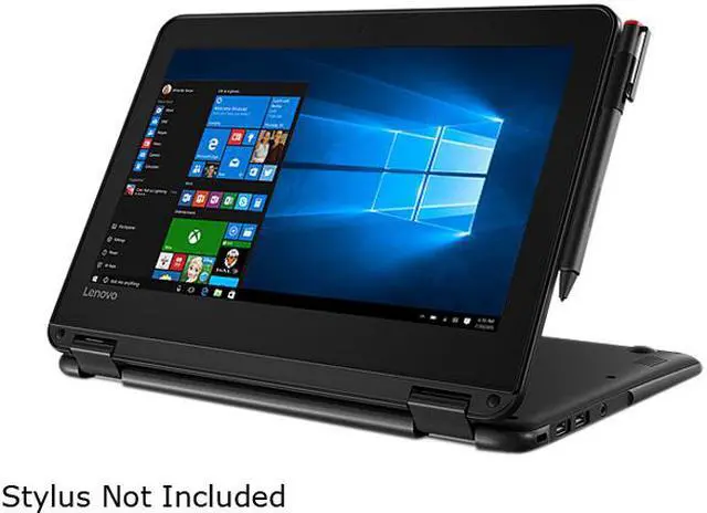 Main image of Lenovo 300e Winbook 81FY000SUS 11.6" Touchscreen LCD 2 in 1 Notebook - Intel Celeron N3450 Quad-core (4 Core) 1.10 GHz - 4 GB - 64 GB Flash Memory - Windows 10 Pro - 1366 x 768 - In-plane Switching (IPS) Technology - Convertible