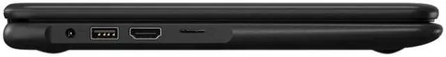 Alt view image 6 of 7 - Lenovo 300e Winbook 81FY000SUS 11.6" Touchscreen LCD 2 in 1 Notebook - Intel Celeron N3450 Quad-core (4 Core) 1.10 GHz - 4 GB - 64 GB Flash Memory - Windows 10 Pro - 1366 x 768 - In-plane Switching (IPS) Technology - Convertible