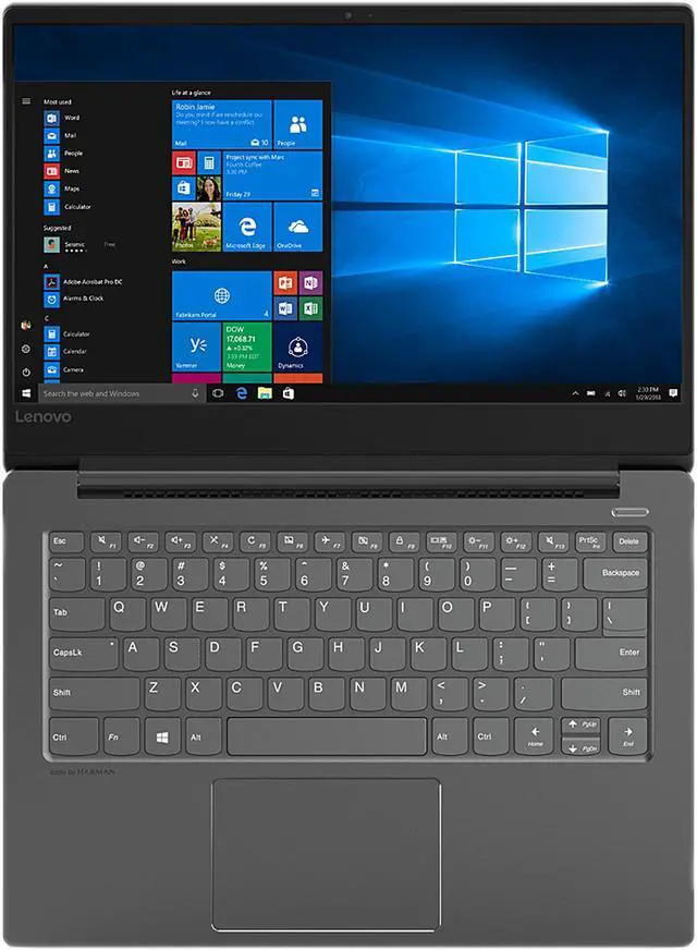 Alt view image 4 of 14 - Lenovo Laptop IdeaPad 530S Intel Core i5-8250U 8GB Memory 256 GB SSD NVIDIA GeForce MX130 14.0" Non-Touch Screen Windows 10 Home 64-Bit 81EU000GUS