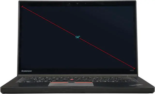 Alt view image 5 of 8 - Lenovo Grade B Laptop ThinkPad Intel Core i7-5600U 12GB Memory 256 GB SSD 14.0" Non-Touch Screen Windows 10 Pro 64-bit T450s