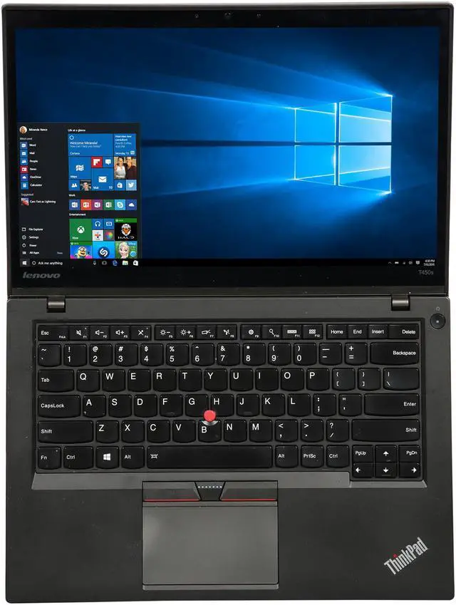 Alt view image 6 of 8 - Lenovo Grade B Laptop ThinkPad Intel Core i7-5600U 12GB Memory 256 GB SSD 14.0" Non-Touch Screen Windows 10 Pro 64-bit T450s