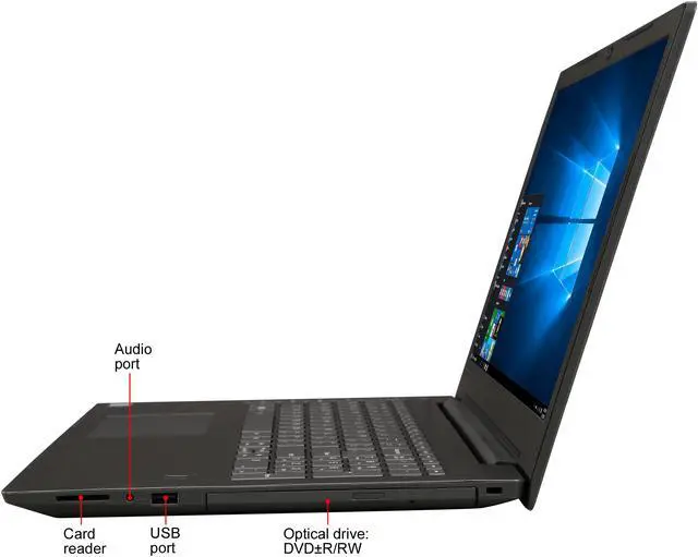 Alt view image 2 of 8 - Lenovo Laptop V330 (81AX00H6US) Intel Core i5 7th Gen 7200U (2.50 GHz) 8 GB Memory 1 TB HDD Intel HD Graphics 620 15.6" Windows 10 Pro 64-Bit