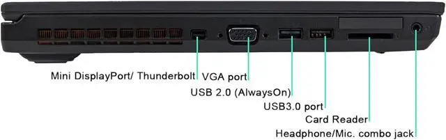 Alt view image 4 of 5 - Lenovo ThinkPad W541 Laptop Intel Core i7 4th Gen 4810MQ (2.80 GHz) 8 GB Memory 240 GB SSD 15.6" Windows 10 Pro 64-bit Grade B