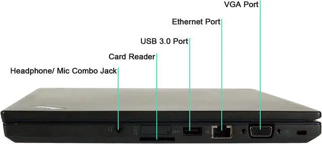 Alt view image 3 of 5 - Lenovo Grade A Laptop Intel Core i5-5300U 8GB Memory 500 GB SSD 14.0" Non-Touch Screen Windows 10 Pro 64-Bit T450