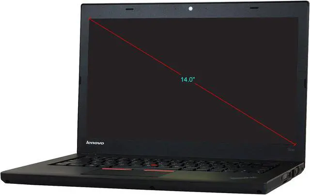 Alt view image 2 of 5 - Lenovo Grade A Laptop Intel Core i5-5300U 8GB Memory 500 GB SSD 14.0" Non-Touch Screen Windows 10 Pro 64-Bit T450