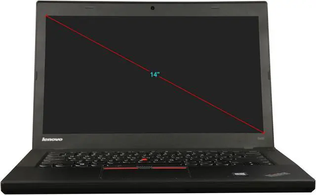 Alt view image 5 of 8 - Lenovo ThinkPad T450 Laptop Intel Core i5 5th Gen 5300U (2.30 GHz) 8 GB Memory 500 GB HDD 14.0" Windows 10 Pro 64-bit Grade A
